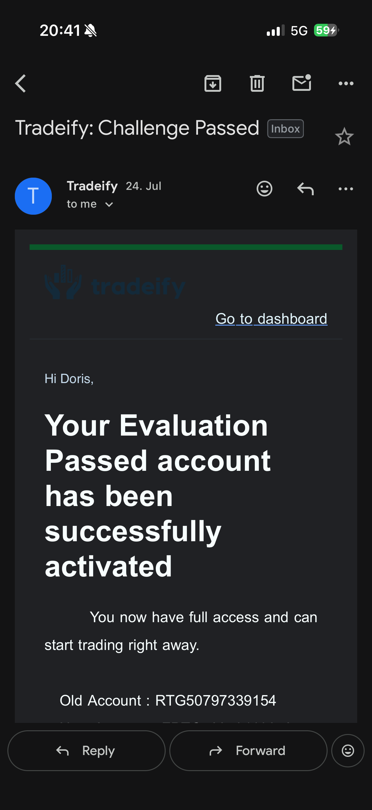 Phase 1 Pass certificate