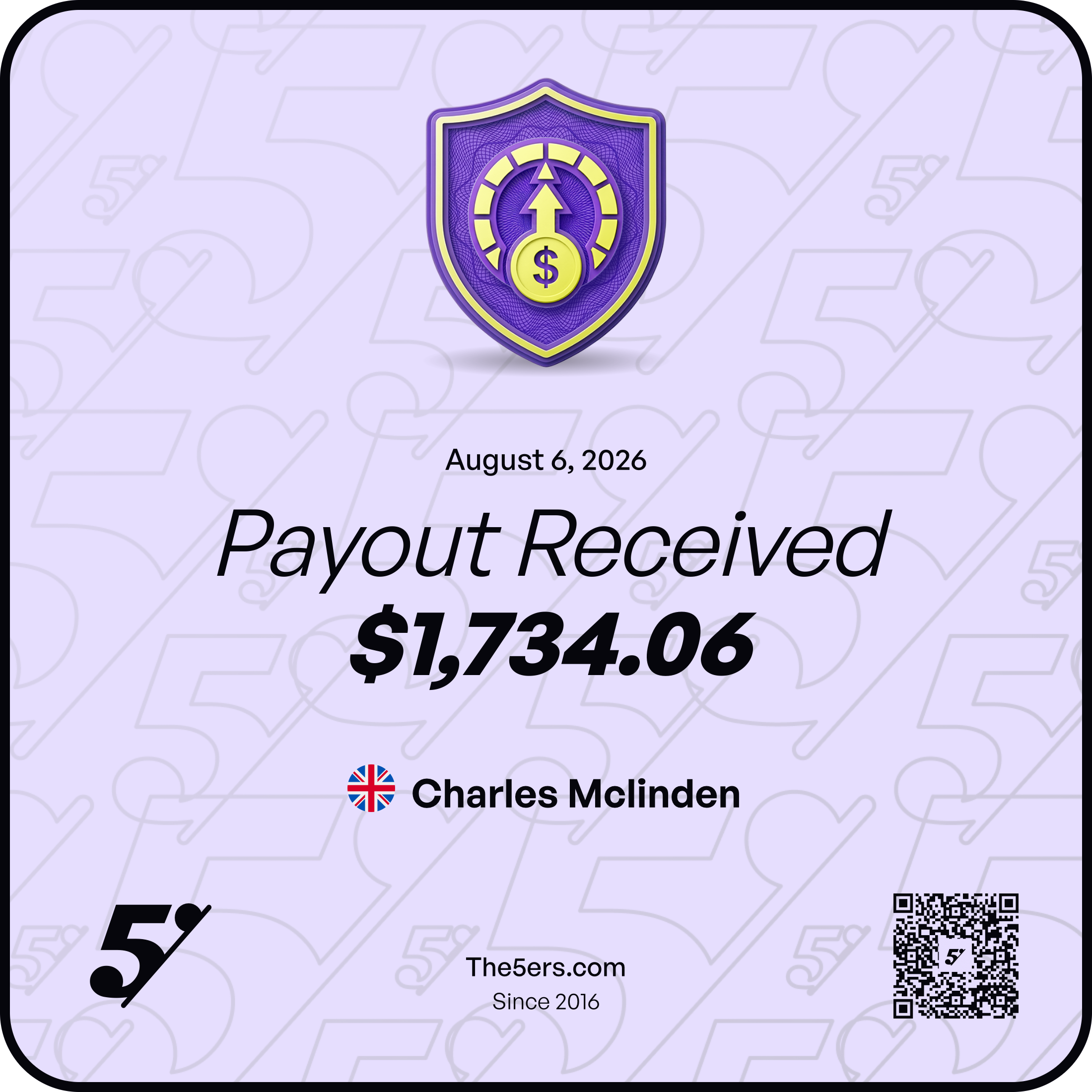 Payout certificate