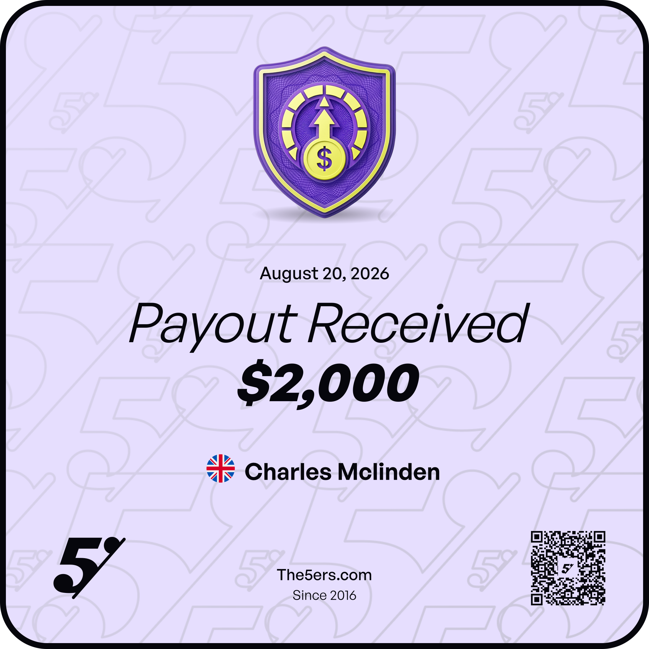Payout certificate